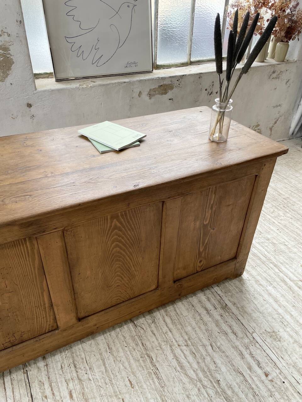 Oak and pine counter 1950