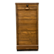 Art Deco Beech Tambour Office Cabinet, Czechoslovakia 1940s