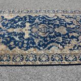 Tapis d'orient iran kashan - fait main - dimensions: 1, 42 x 2.00 mètres Laine et Soie