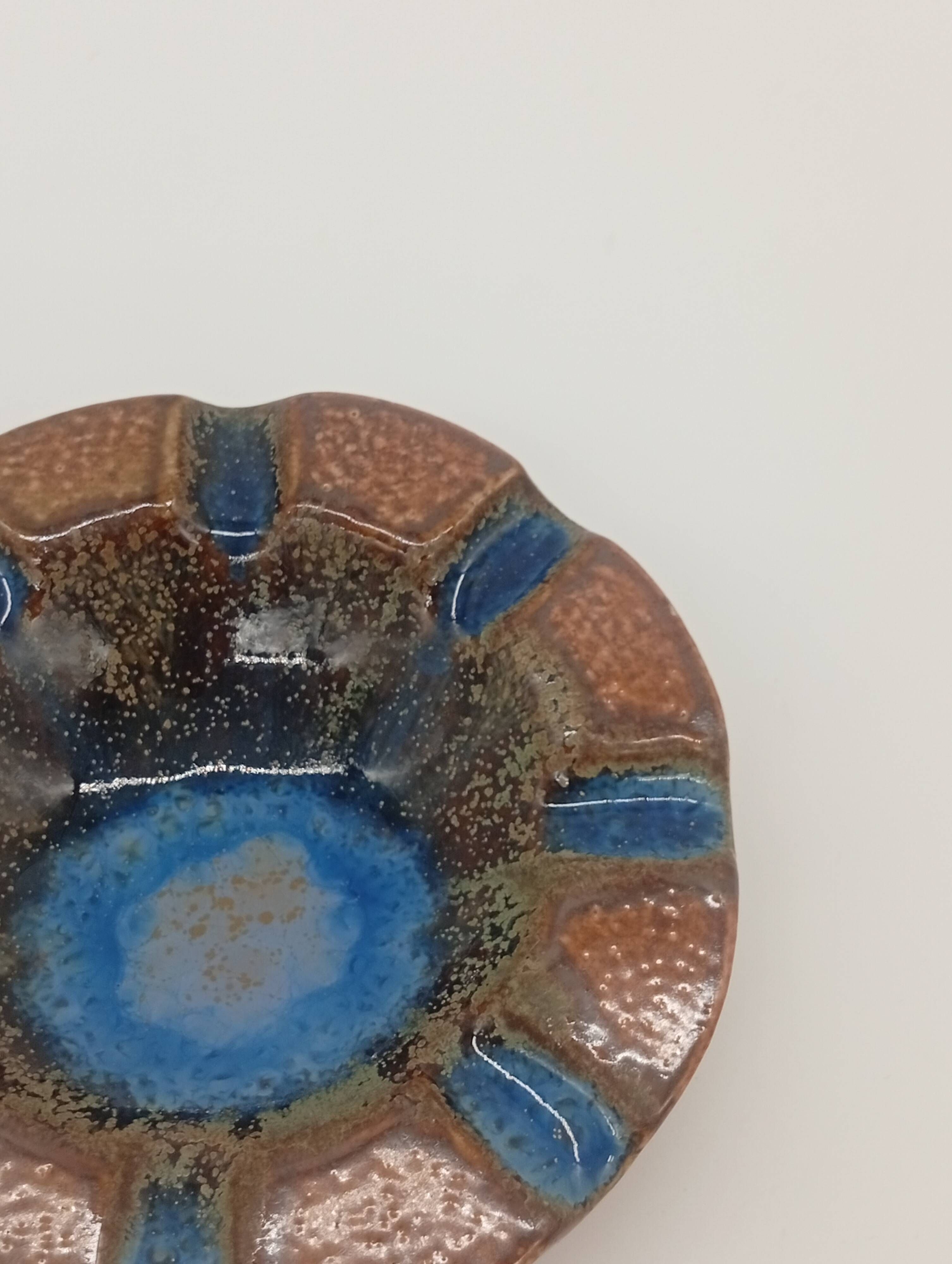 Enamelled Ceramic Ashtray Henri Picard France Art Deco France 1930s