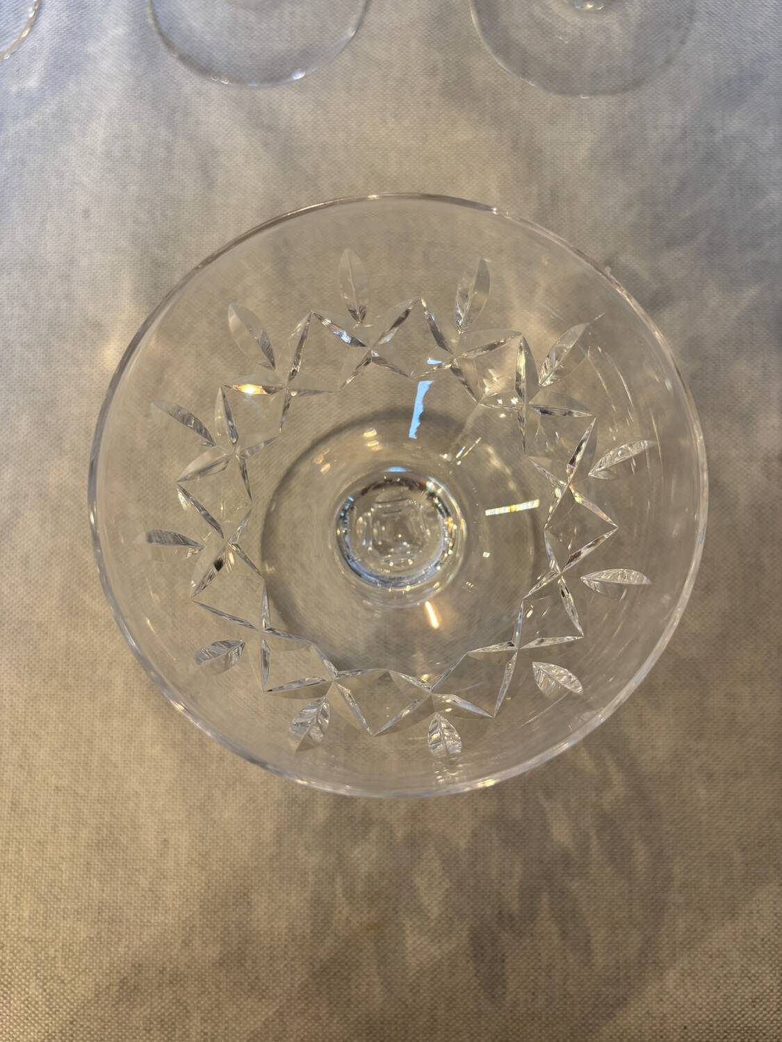 14 glasses of Stuart Crystal Carlingford champagne