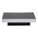 Table basse bar par willy rizzo, cidue, circa 1970