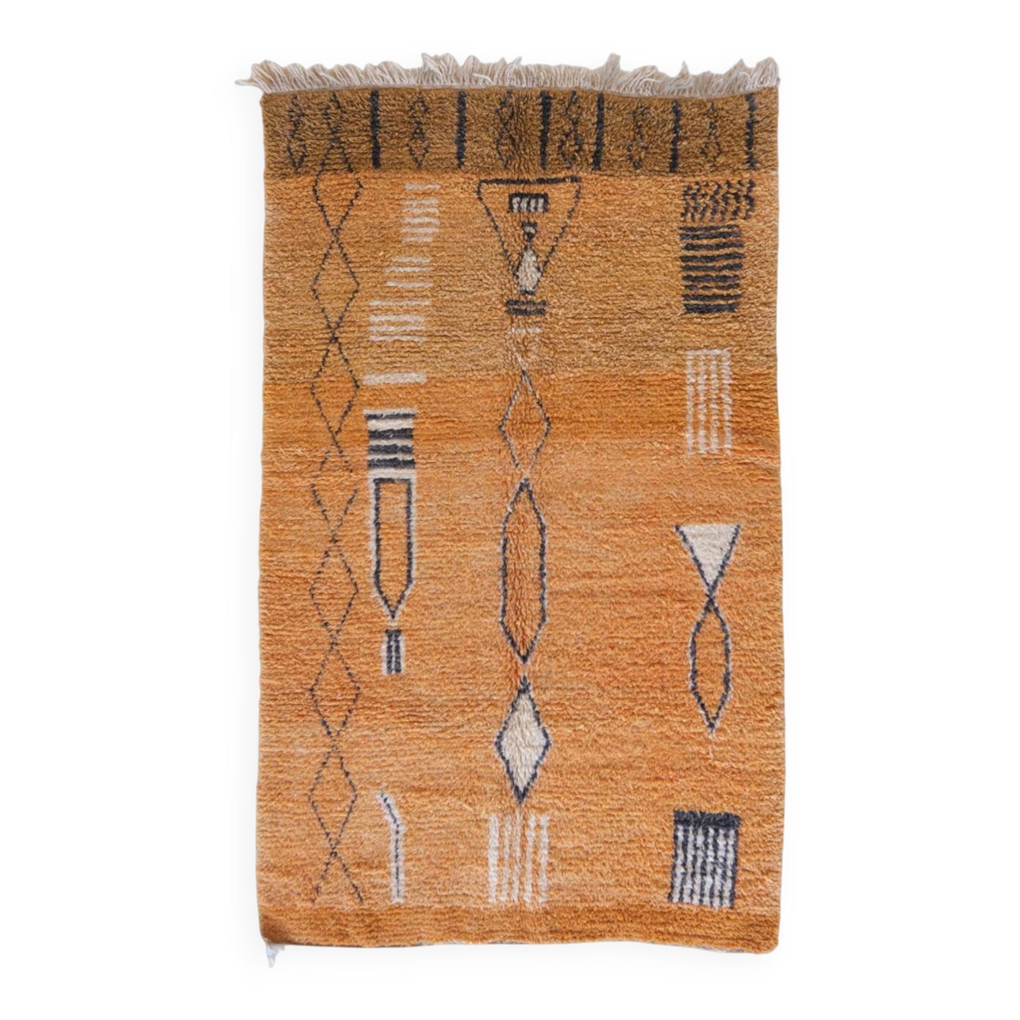 Orange Berber Rug - 272 x 163 cm
