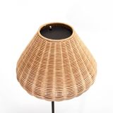 Louis Poulsen floor lamp with wicker shade by Per Iversen, 1960's