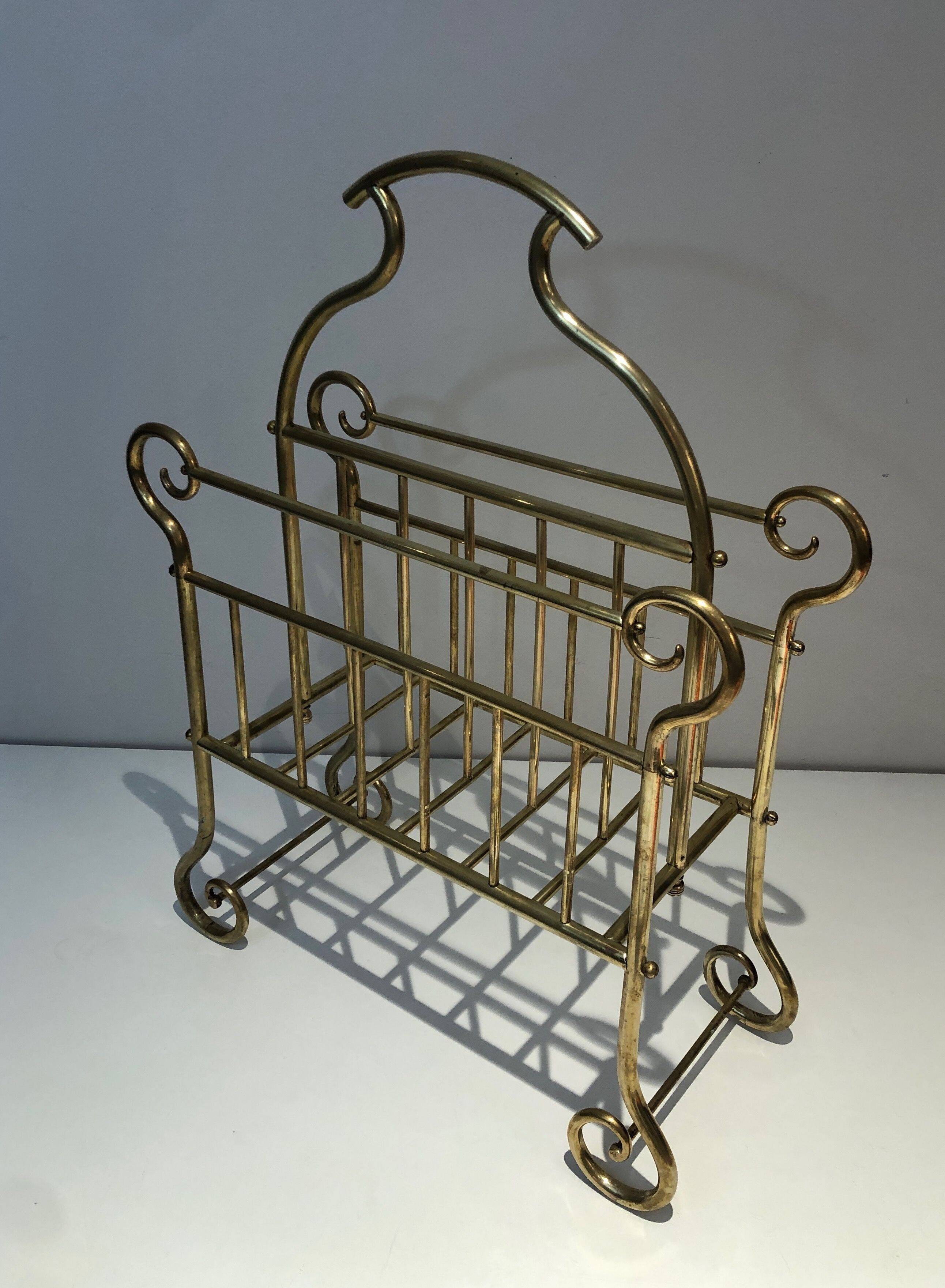 Brass magazine rack