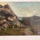 Old Oil Painting Wood Panel P Reynaud Post-Impressionism Landscape