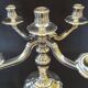 Exceptional pair of table candlesticks in fine silver, St. Médard Paris