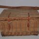 Old artisanal wicker picnic basket 50