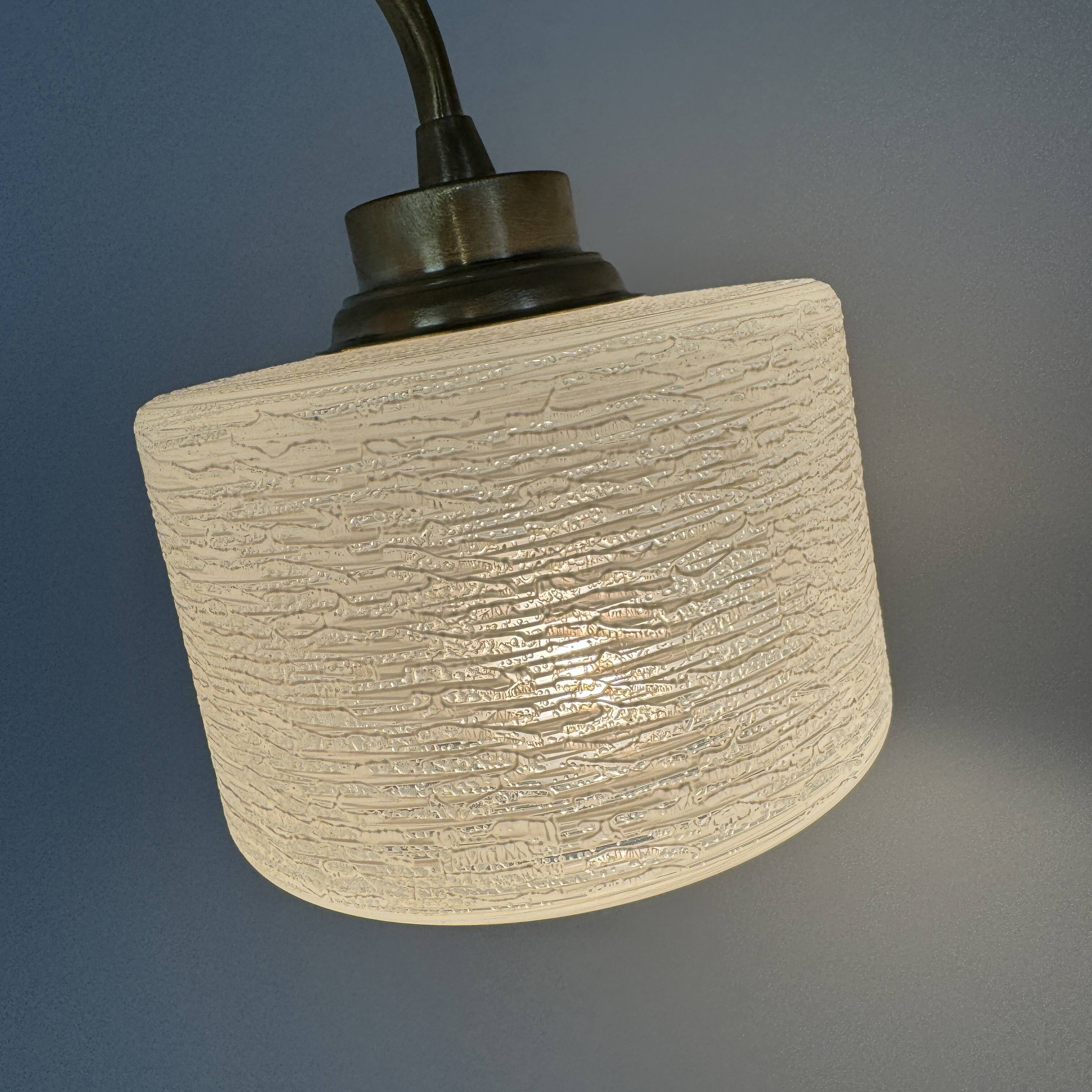 Pair of vintage granite glass wall lights