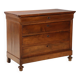 Commode ancienne Louis-Philippe en noyer, Italie, XIXe siècle