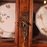 Vitrine hollandaise en marqueterie circa 1800
