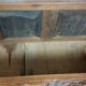 bench footboard louis XIII Bourguignon in solid walnut