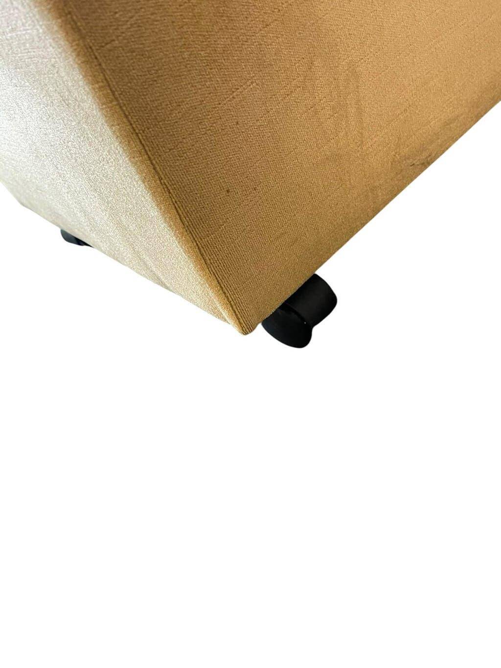 Vintage pouffe / footstool with storage space