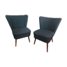 Pair of "cocktail" armchairs