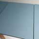 1950’S Blue Formica Drop Leaf Kitchen Dinning Table With Wooden Legs, Vintage, Retro, Mid Century.