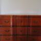 3-drawer chest of drawers in Louis XV style cherry wood, 1980s
