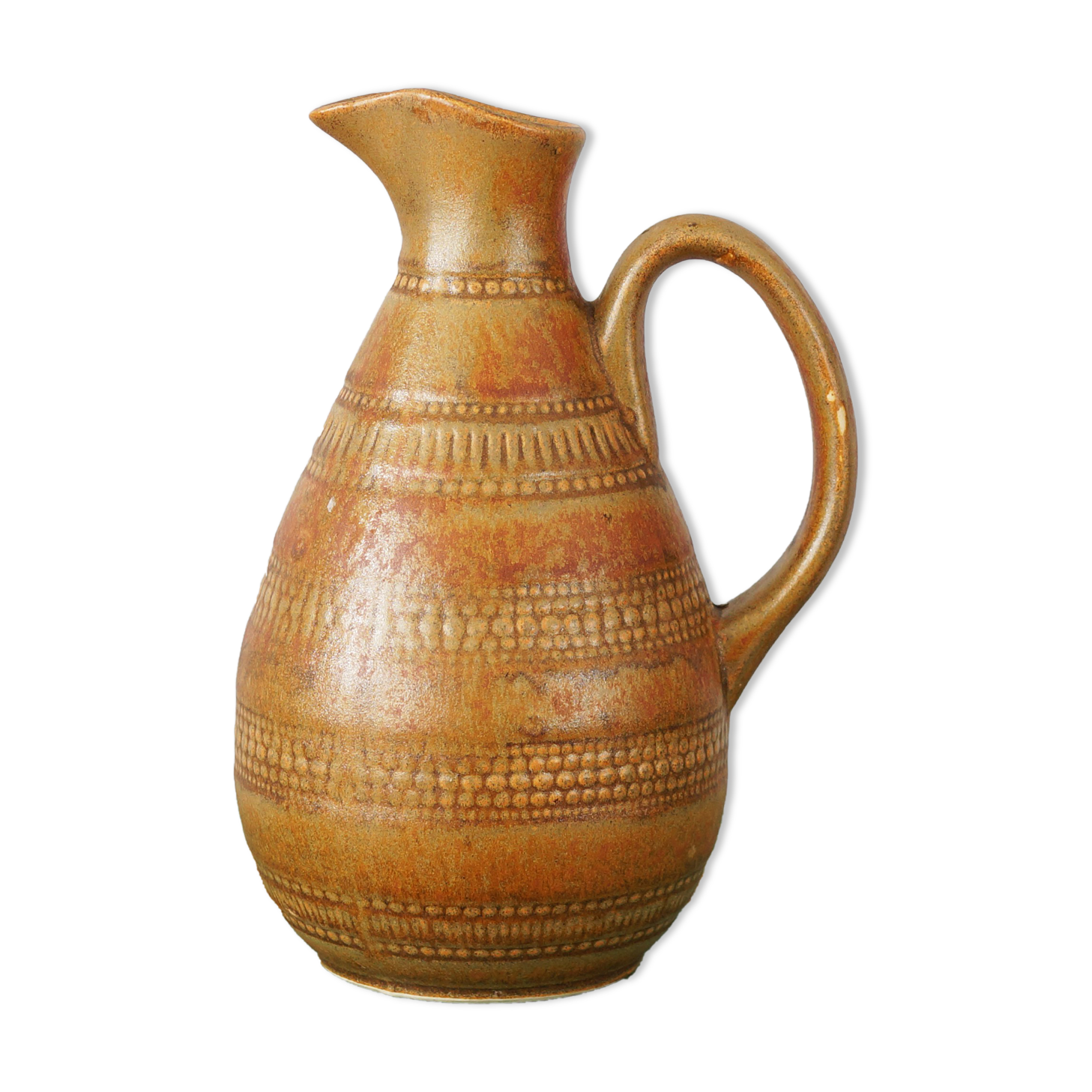 Digoin sandstone jug or vase, vintage