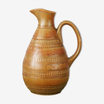 Cruche ou vase en grès Digoin, vintage