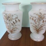 Pair of opaline vases