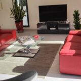 1 red roche bobois sofa