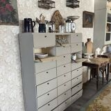 Clamshell cabinet