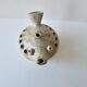 Zoomorphic flower pick in cream-colored glazed stoneware - les argonautes