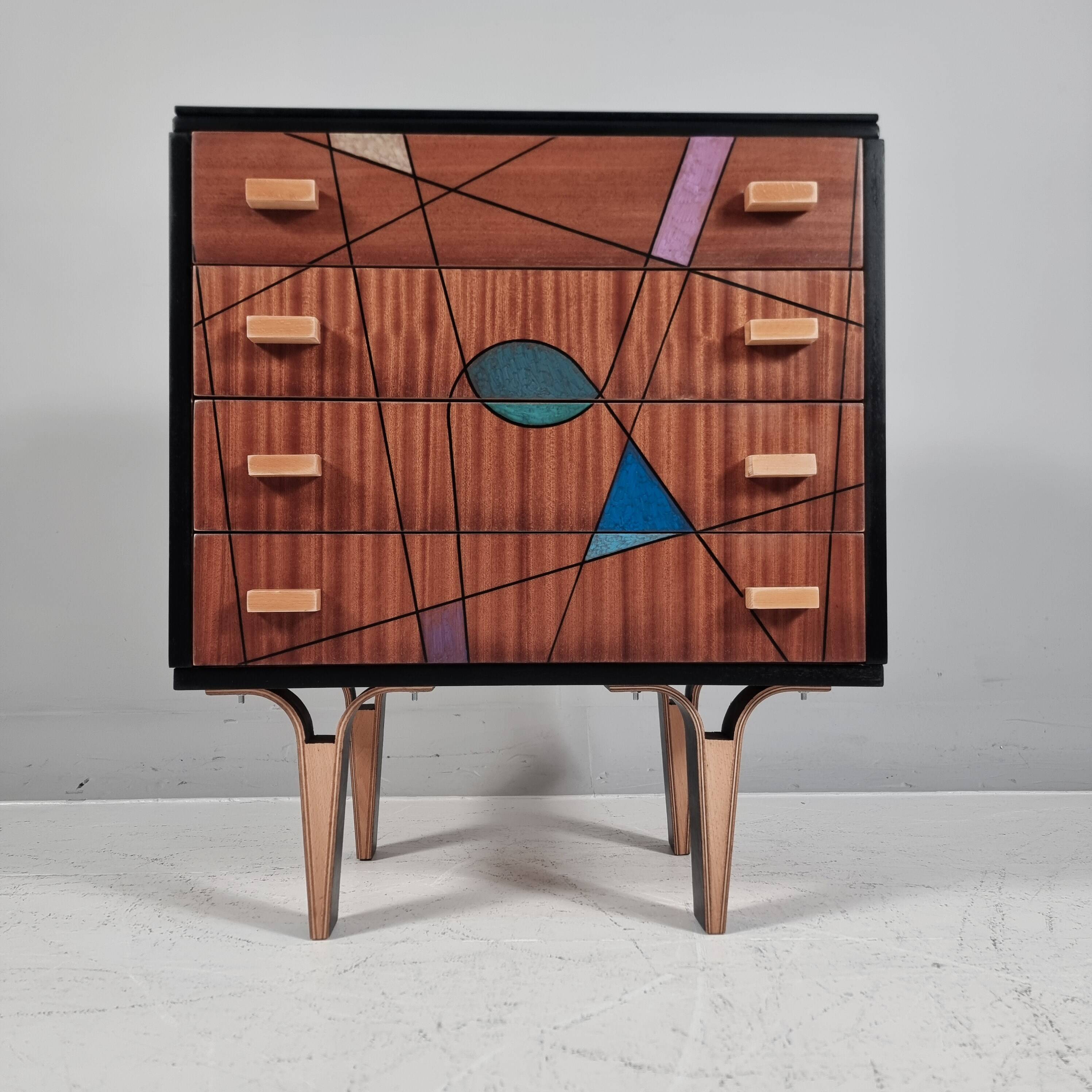 Vintage Bedside Table, 1970s