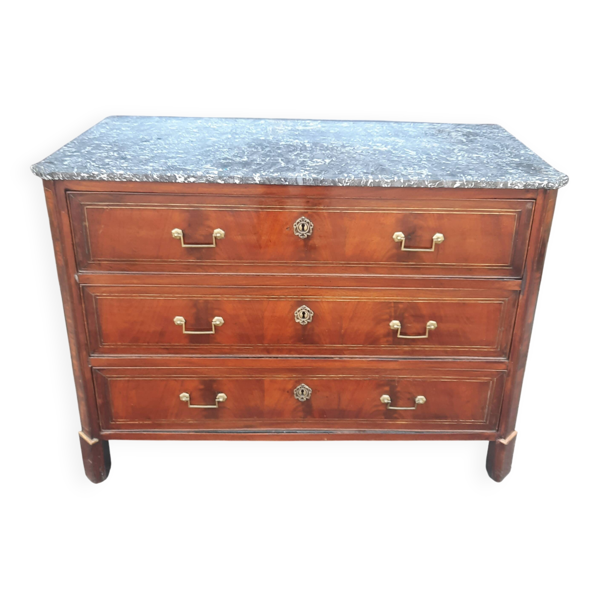 Mahogany chest of drawers from the nineteenth century