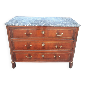 Mahogany chest of drawers from the nineteenth century