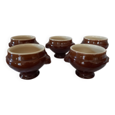 Lot de 5 bols à soupe ou soupières individuelles