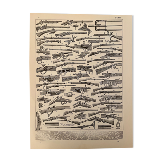 Lithograph engraving on rifles from 1897