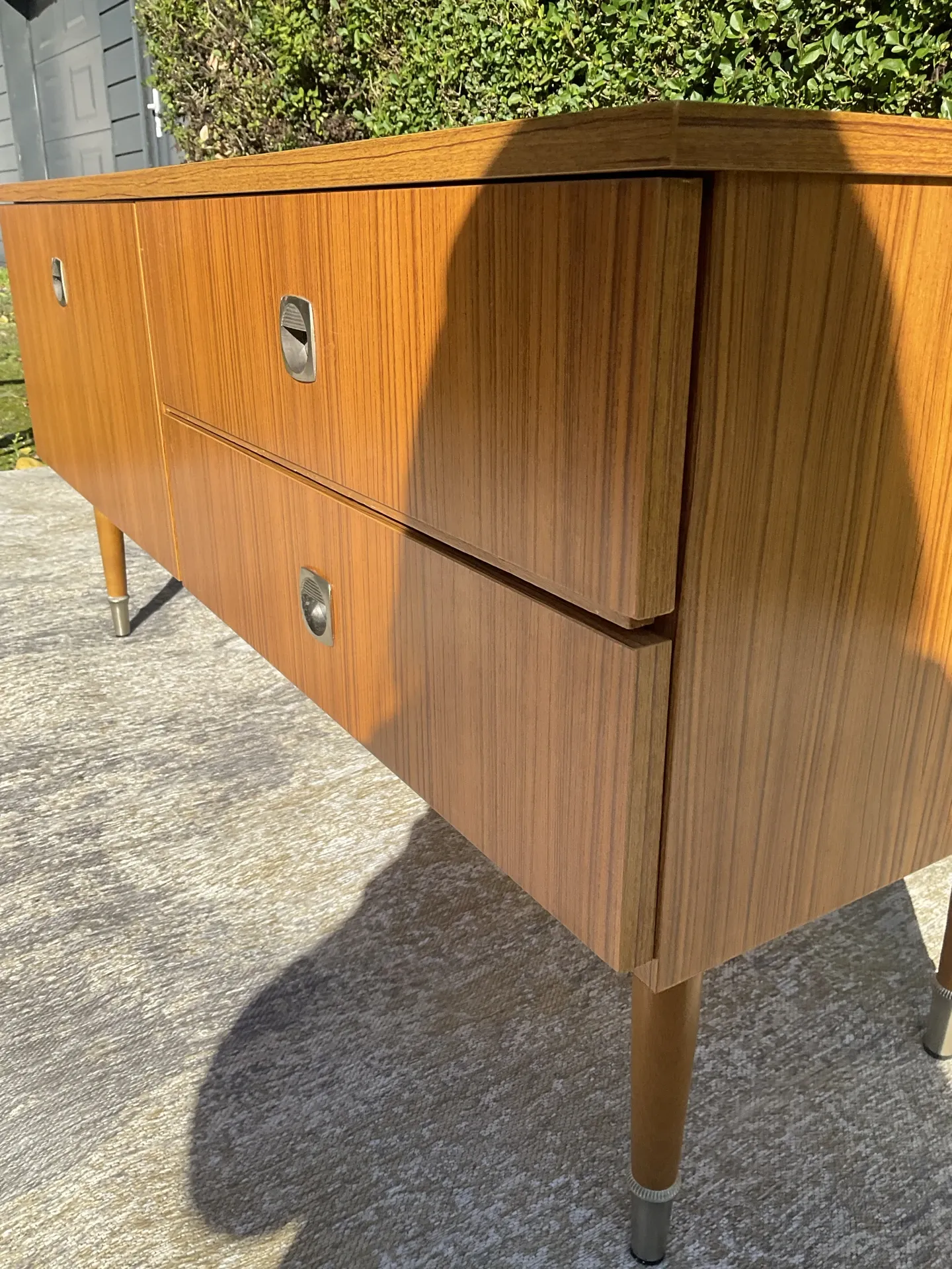 Vintage teak TV unit from the 1970s.