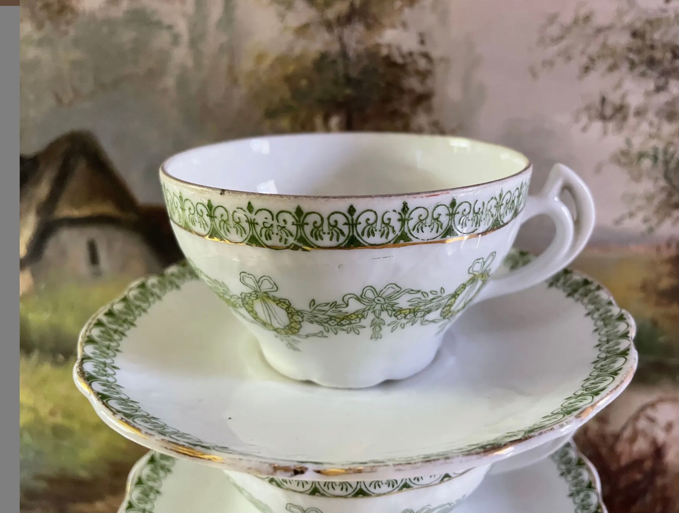 Fine porcelain tea cups