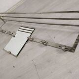 Art Deco chrome wall coat rack