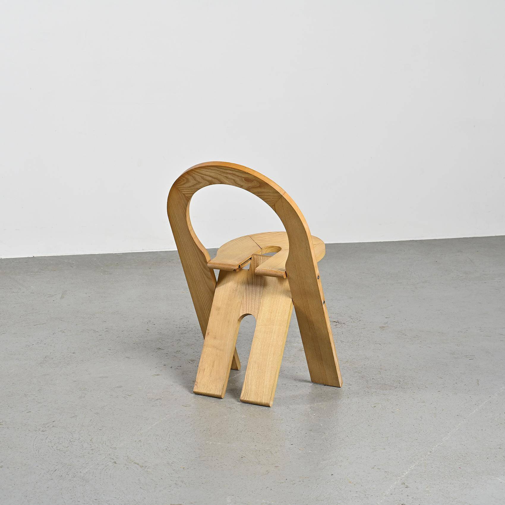 Vintage folding chair by Roger Tallon, Sentou circa 1978