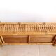 bamboo planter, bamboo and rattan plant pot, indoor planter.
