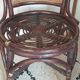 4 bamboo and cane chairs