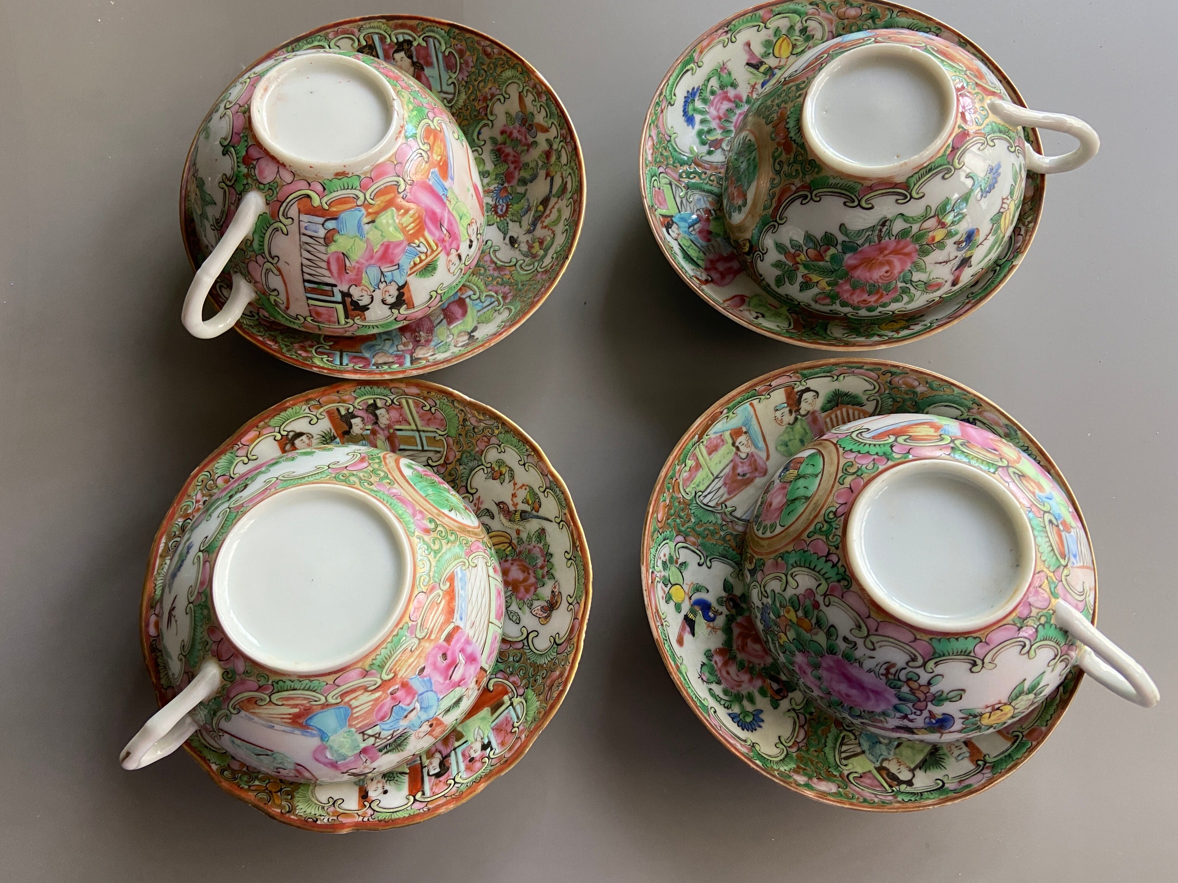 Chinese porcelain tea cups