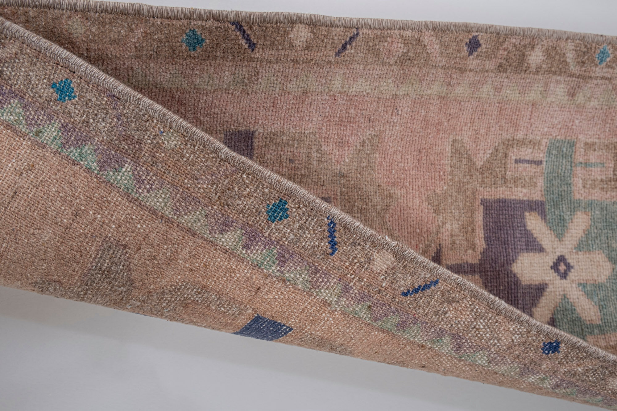 Small Distressed Turkish Rugs, 1970s, Set of 2 46 x 98 - 45 x 87 cm