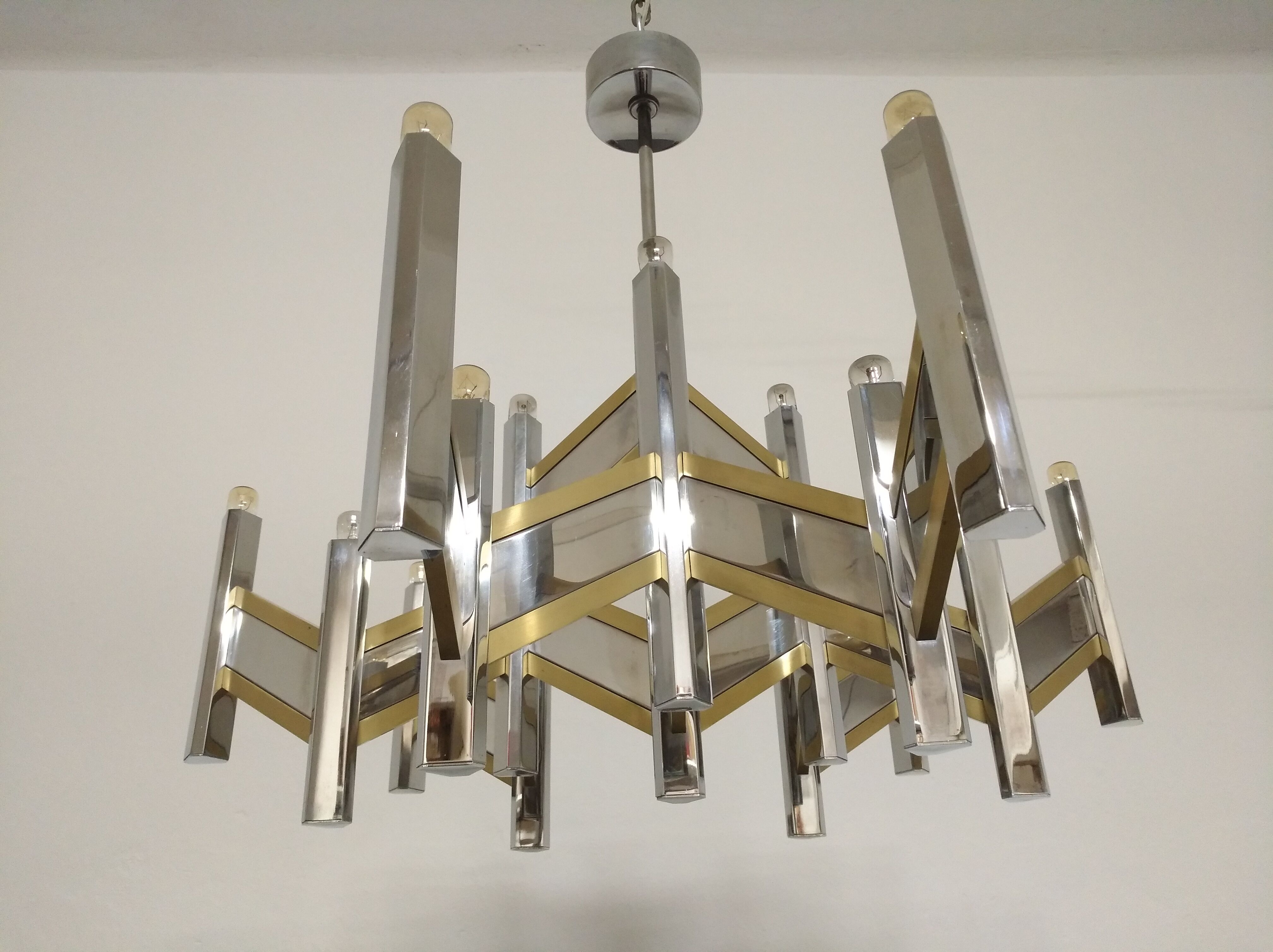 Sciolari chandelier 70s