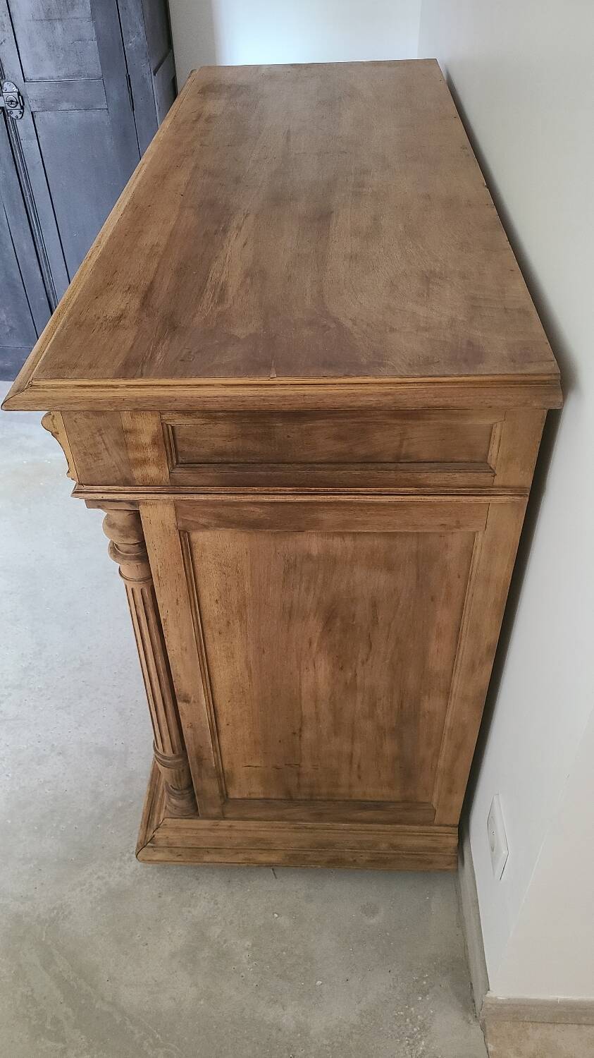 Old counter furniture trade furniture console central island raw wood storage sideboard
