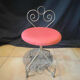 Chaise en fer forgé doré années 50