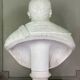 White Carrara marble bust, circa 1880.
