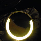 Vintage magnifying illuminating mirror