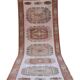 Vintage Turkish hallway rug 133x377 cm