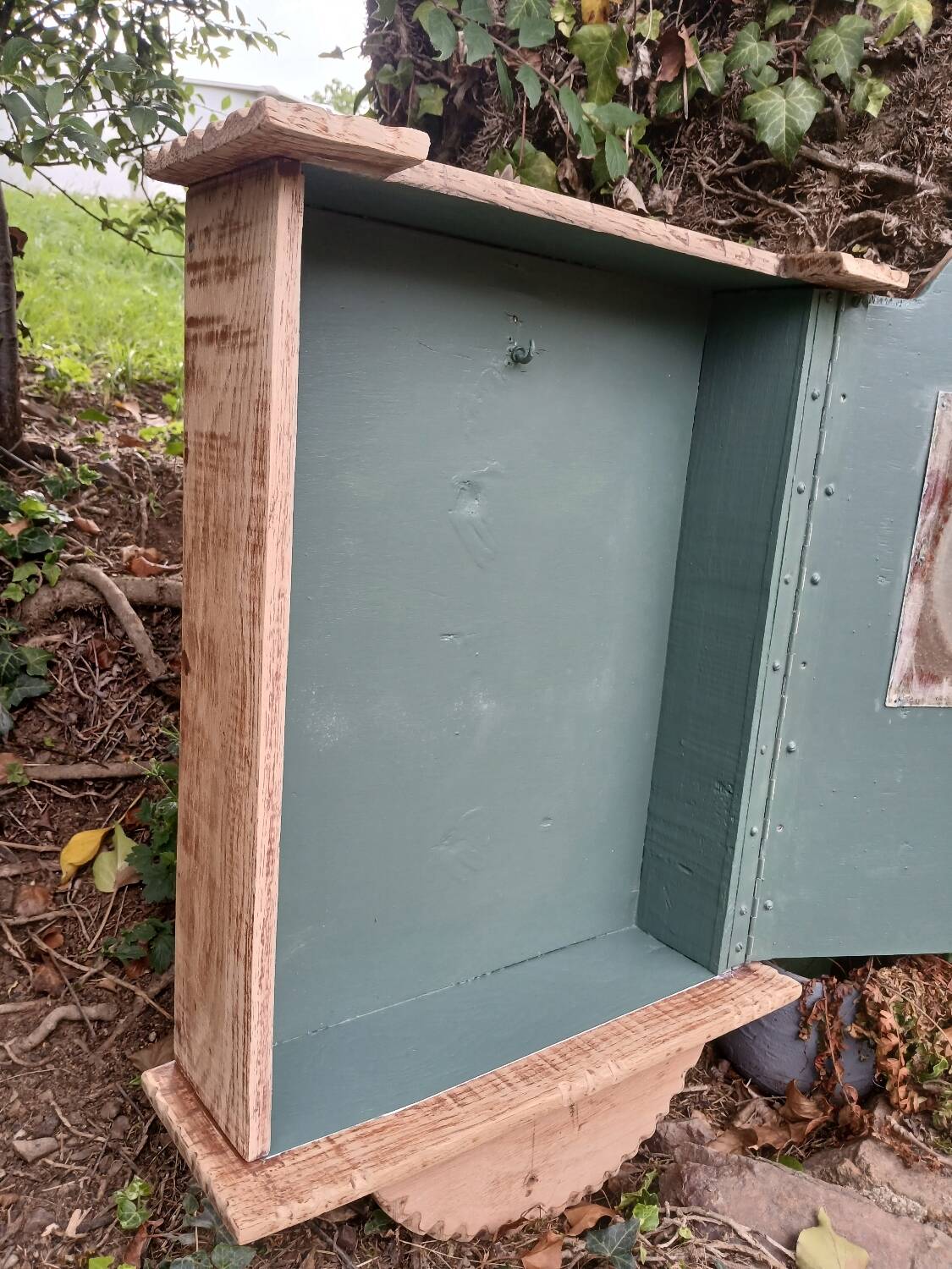 Old wooden wall cupboard