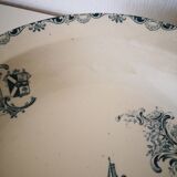 round and hollow ceramic dish, Clairefontaine ironstone, Château series