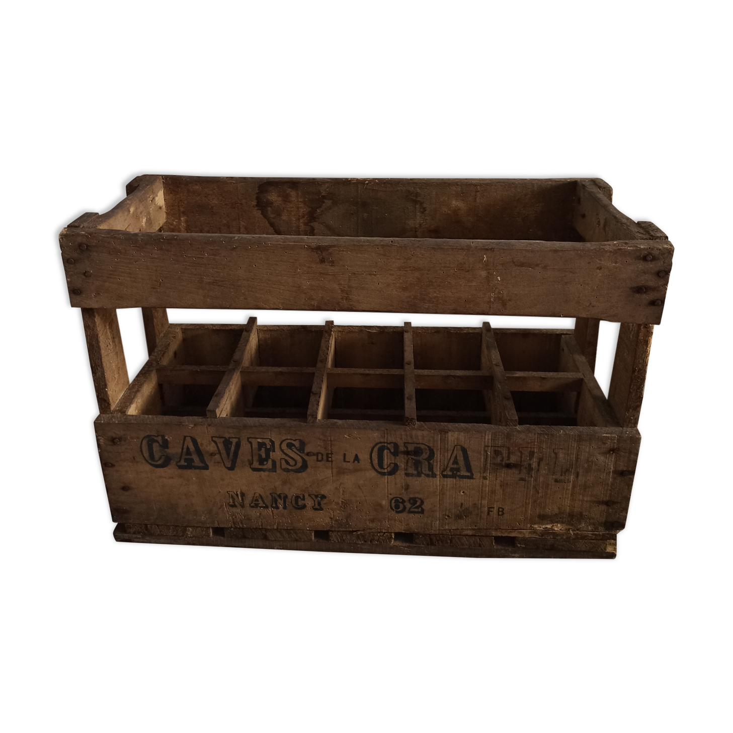 Wooden box with lockers