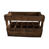 Wooden box with lockers