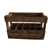 Wooden box with lockers